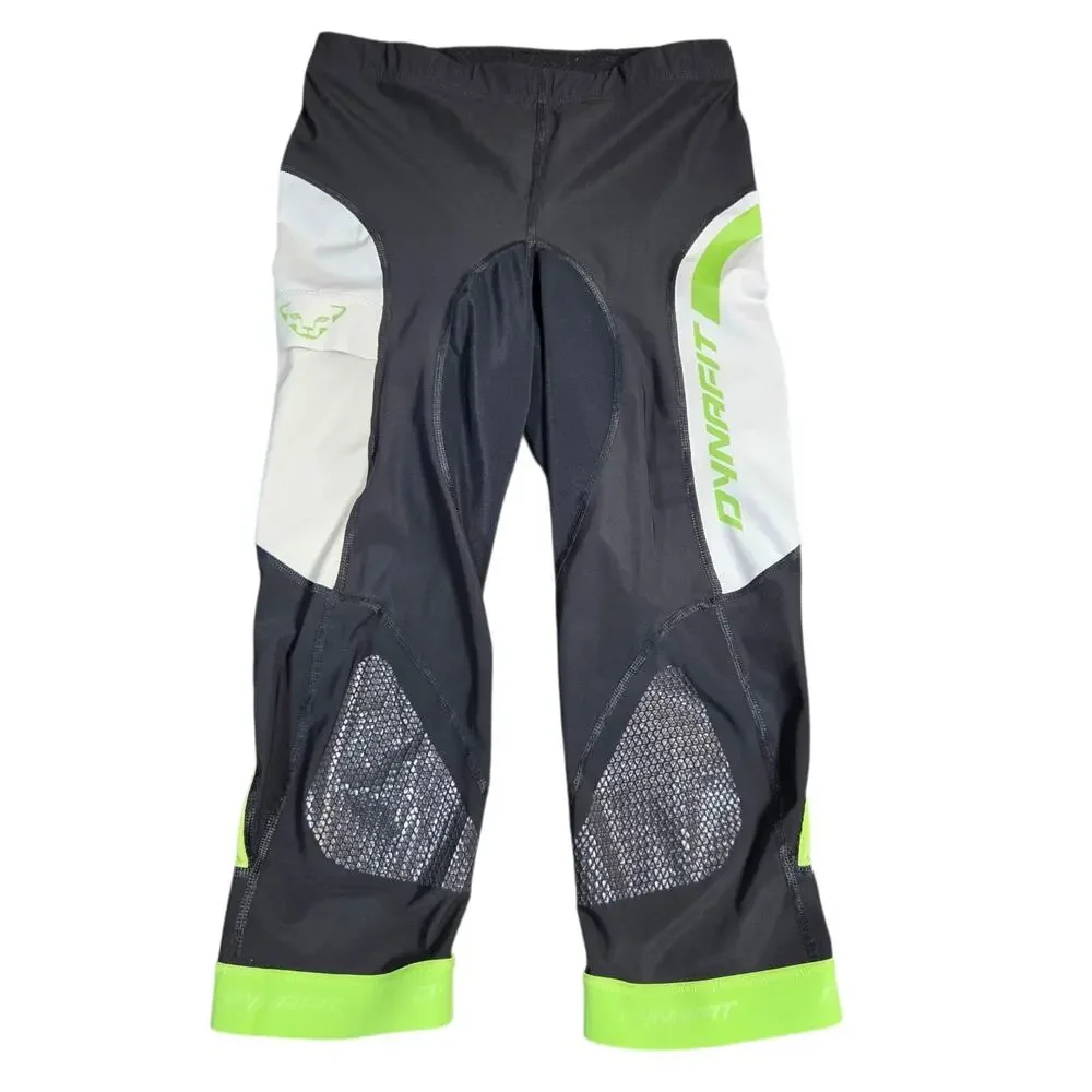 Dynafit‎ Trekking Outdoor Tight Fit Black And Green Pants Size 32 Hiking Riding